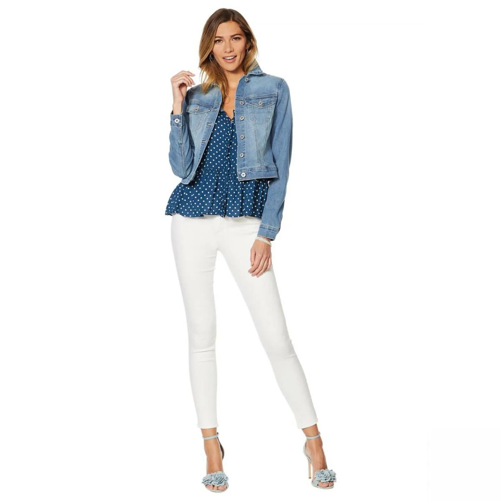 Jessica Simpson Women's Plus Size Pixie Denim Jacket