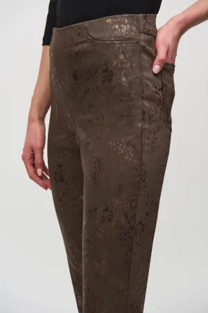 Joseph Ribkoff Foiled Animal Classic Slim Pants