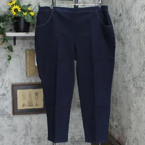 Just My Size by Hanes JMS Plus Size Stretch Denim Leggings Jeggings Navy Blue 3X
