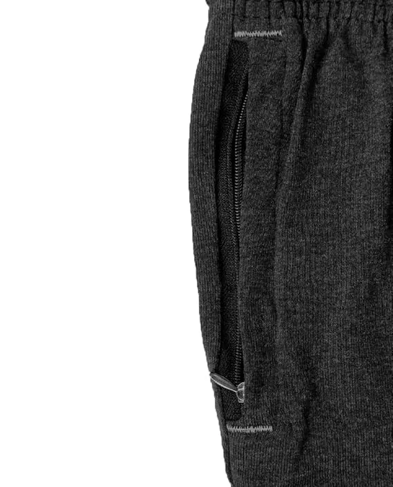 Kart Black Men's Printed Track Pants | Black Melange Color Track Pant | Andra - 92