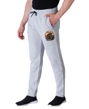 Kart Black Men's Printed Track Pants | Grey Color Track Pant | Grey - Grey Bike