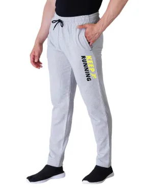 Kart Black Men's Printed Track Pants | Grey Color Track Pant | Grey - Keep Running
