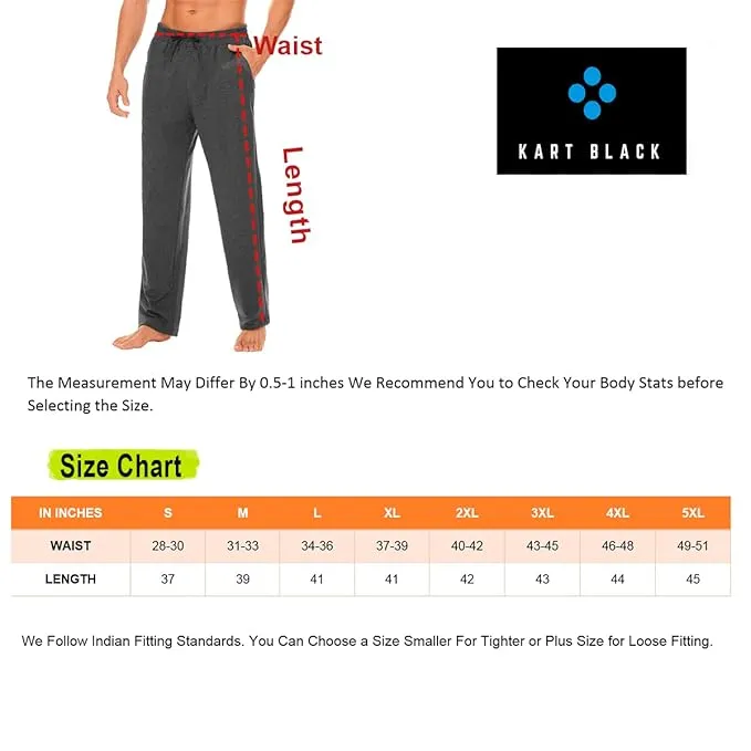 Kart Black Men's Printed Track Pants | NavyColor Track Pant | Navy - Air Force