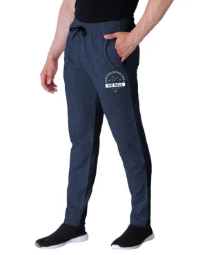 Kart Black Men's Printed Track Pants | NavyColor Track Pant | Navy - Air Force