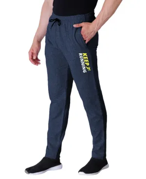 Kart Black Men's Printed Track Pants | NavyColor Track Pant | Navy - Keep run