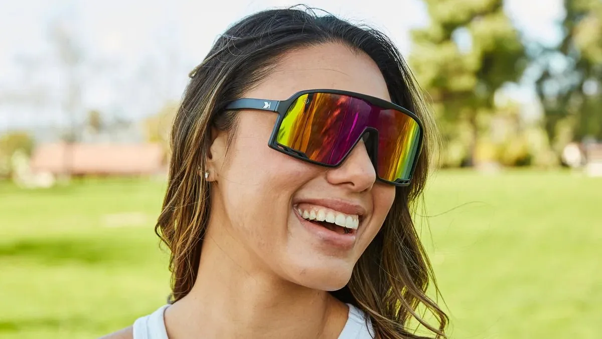 Knockaround Sunglasses - Campeones - Rainbow on Black