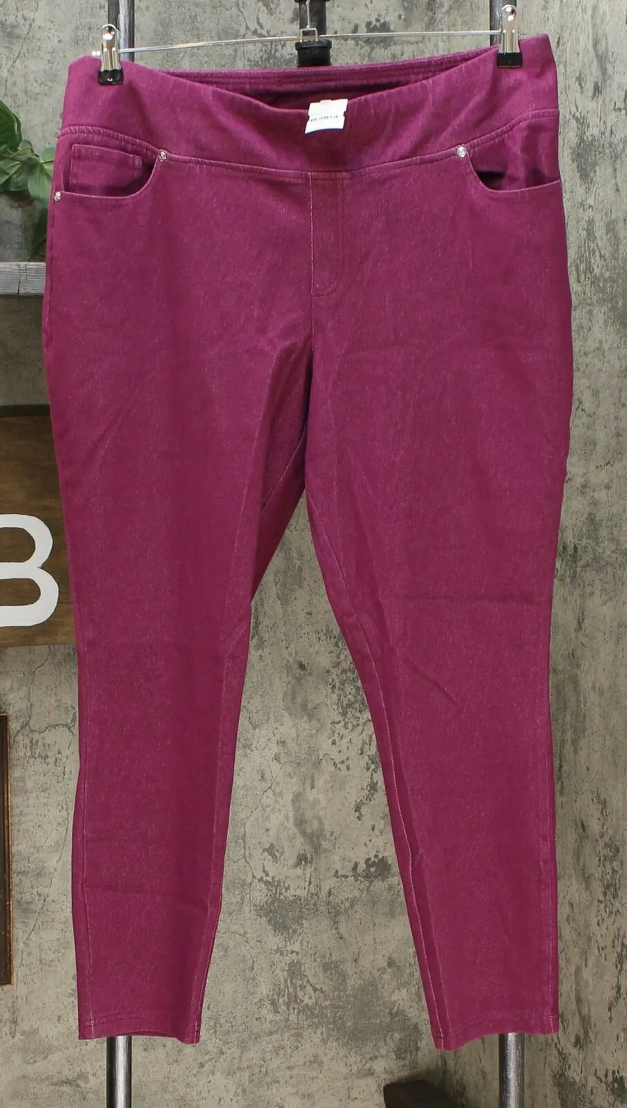 Lemon Way Plus Petite Wonder Stretch Knit Denim Pull On Jeggings