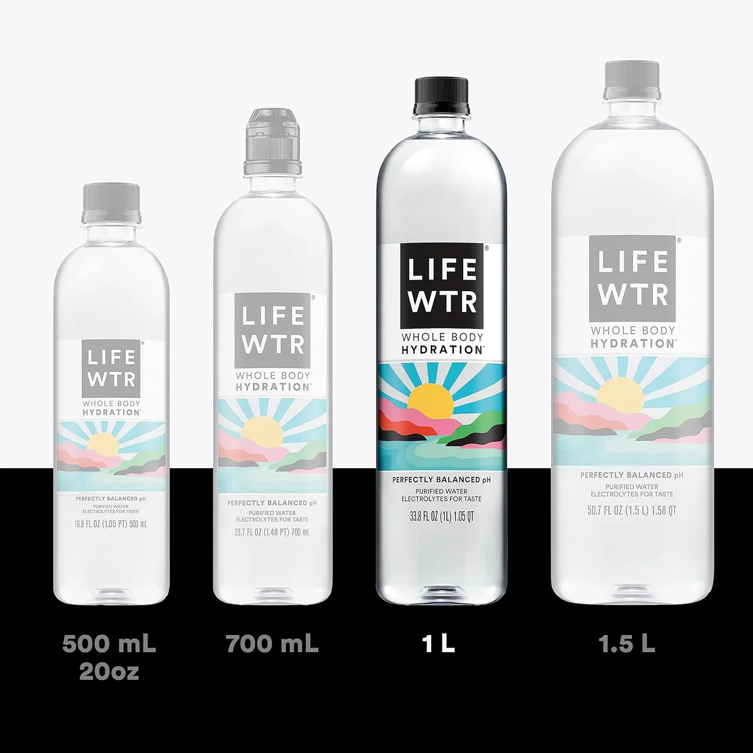 LIFEWTR Premium Purified Water, Ph Balanced with Electrolytes, 100% Recycled Pla
