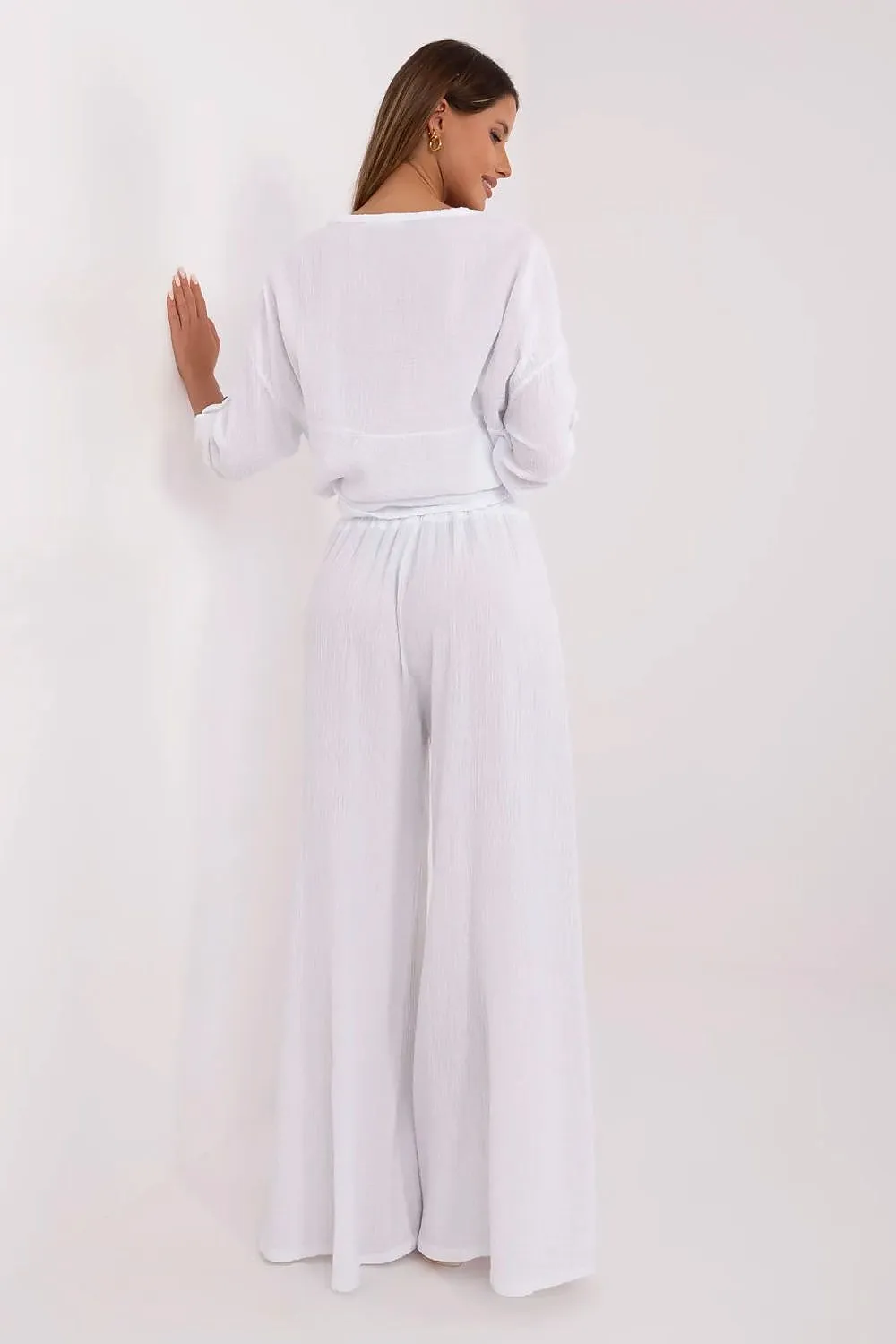 Light stylish muslin women's trousers