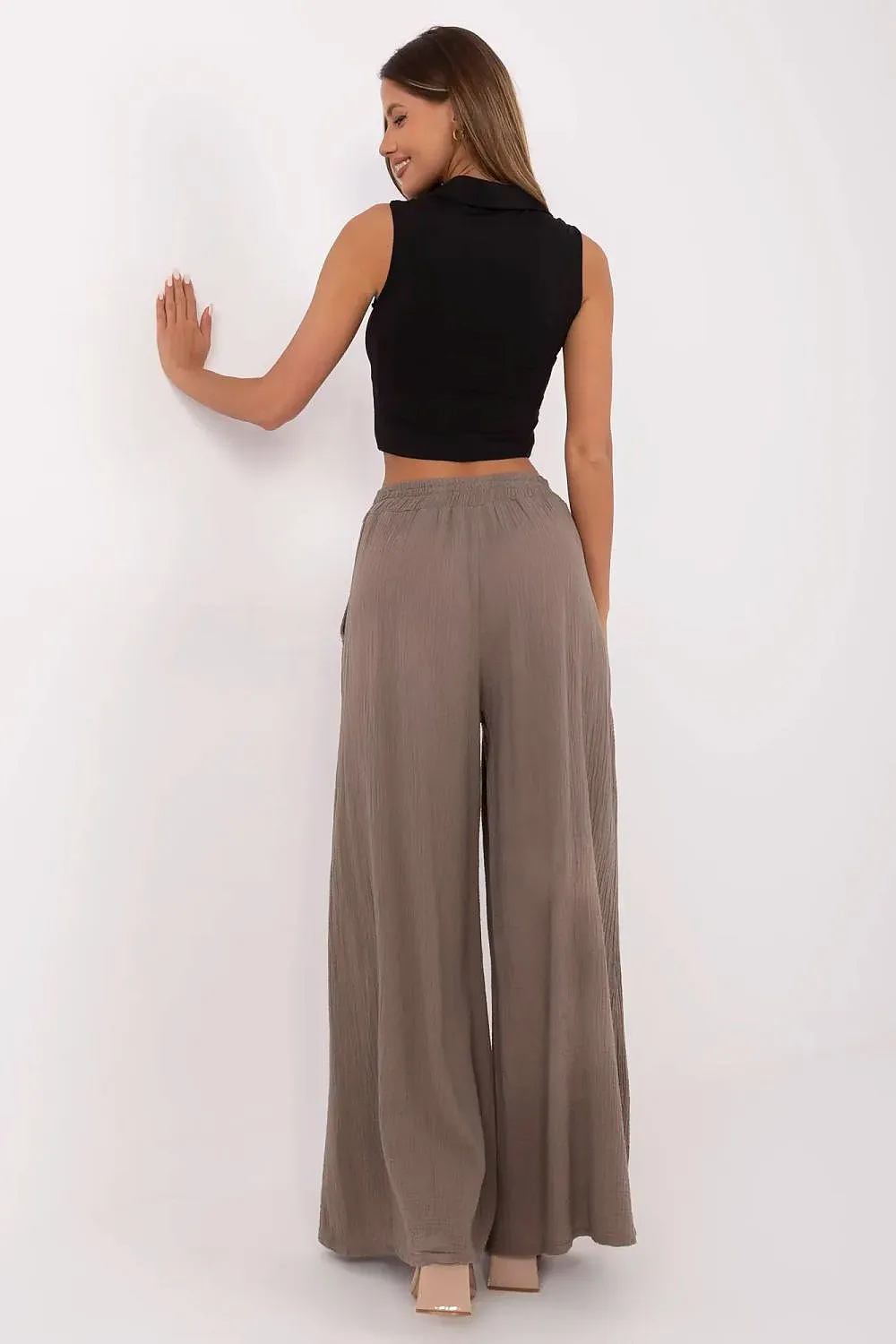 Light stylish muslin women's trousers