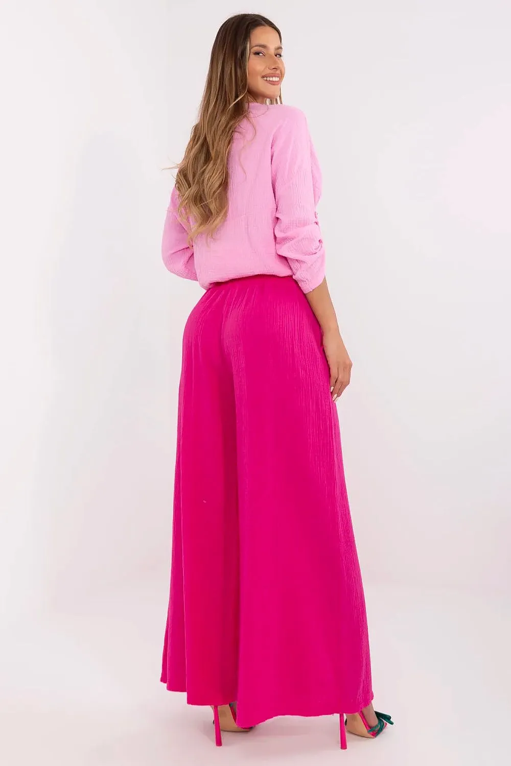 Light stylish muslin women's trousers