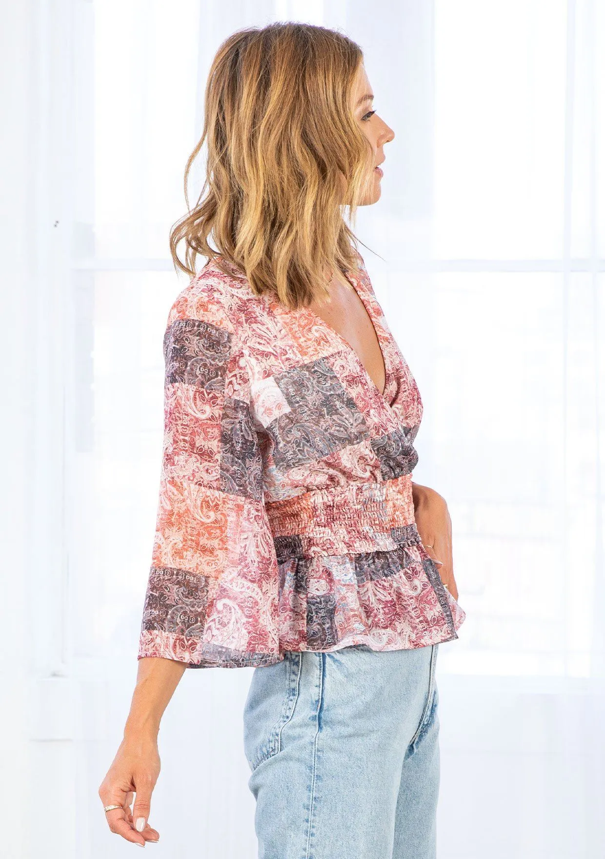 Luna Bell Sleeve Blouse