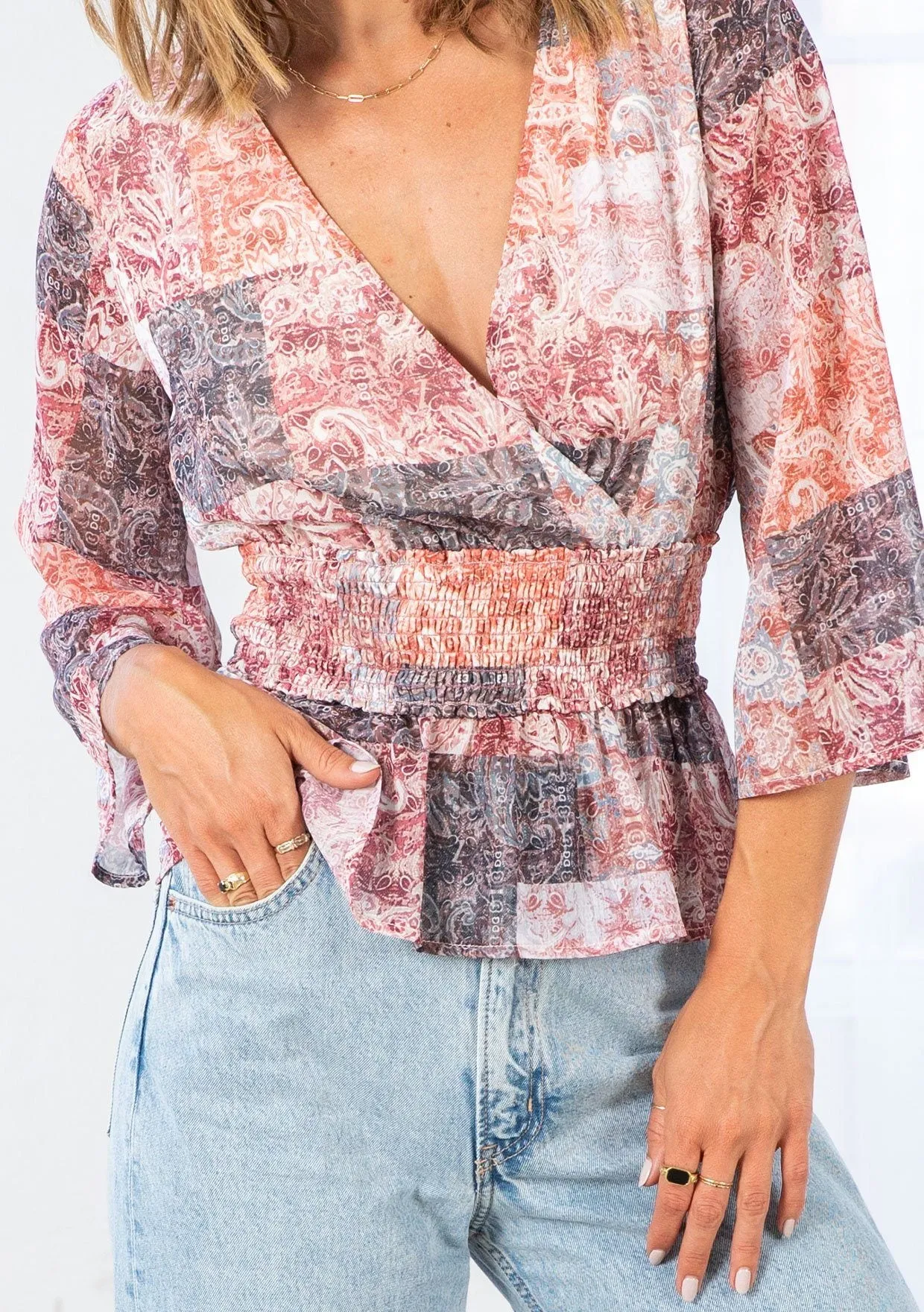 Luna Bell Sleeve Blouse