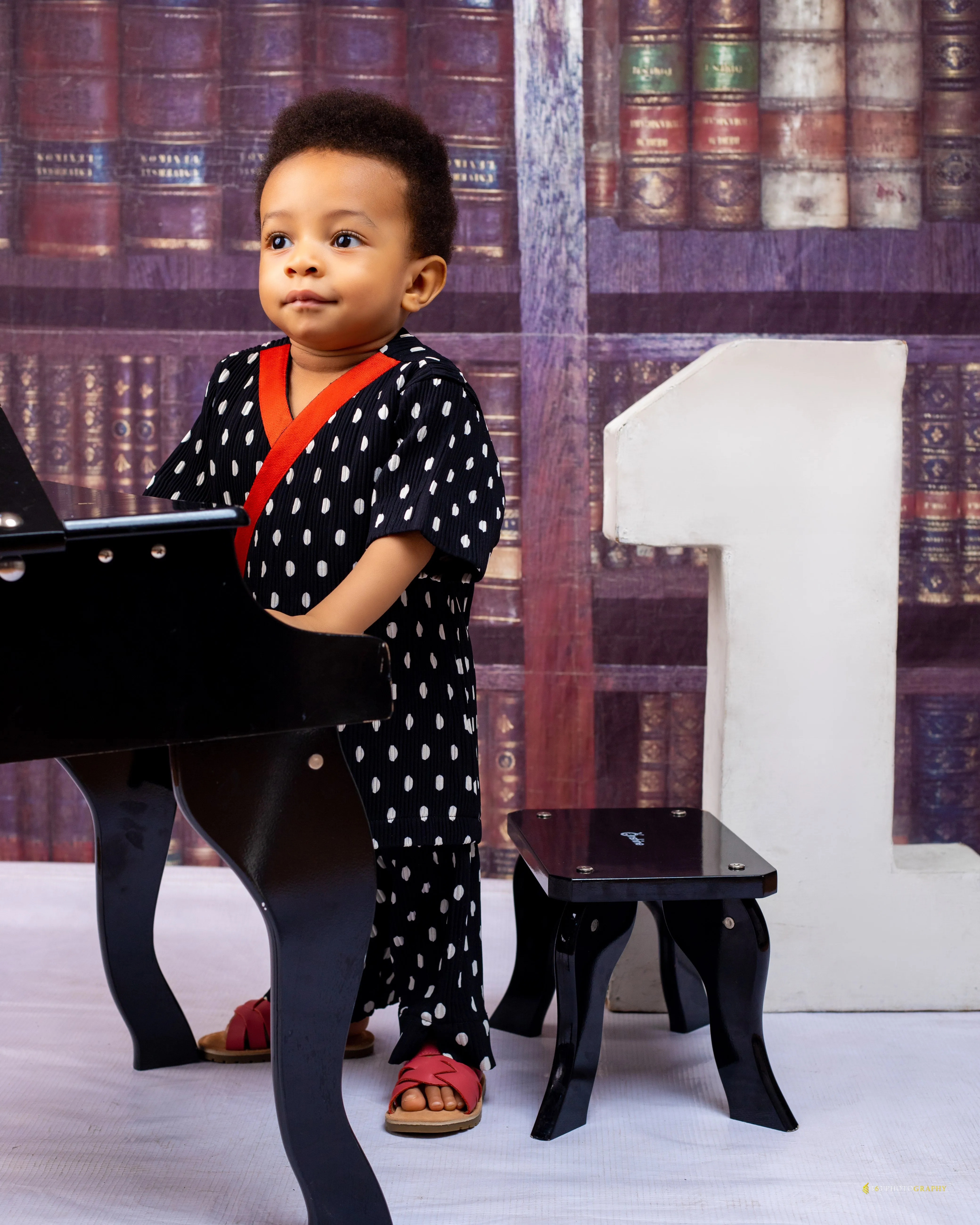 Luxe boys polka rap design, shirt and Trousers set
