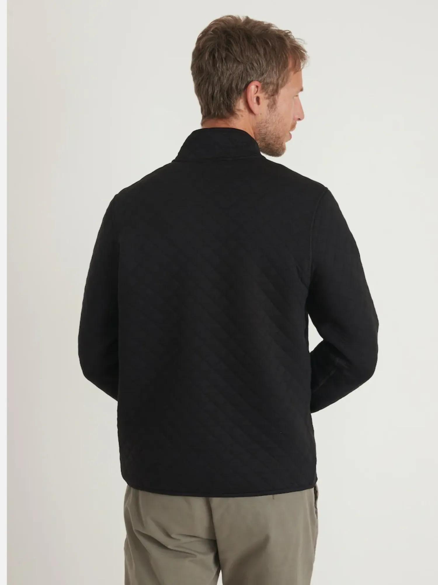 Marine Layer Corbet Quilted 1/4 Zip Pullover