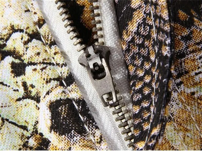 Men's Snake Printed Jeans