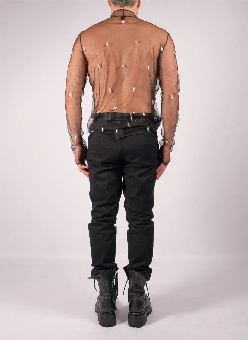 Mesh V-Neck