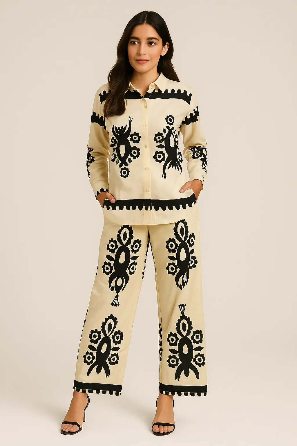 Midnight Sketch Printed Co-ord set