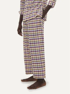 Naushad Ali I Straight pants,Madras Checks Signature Spring Summer 2025 Handwoven Silk Cotton Multicolour NA SS24 M18P