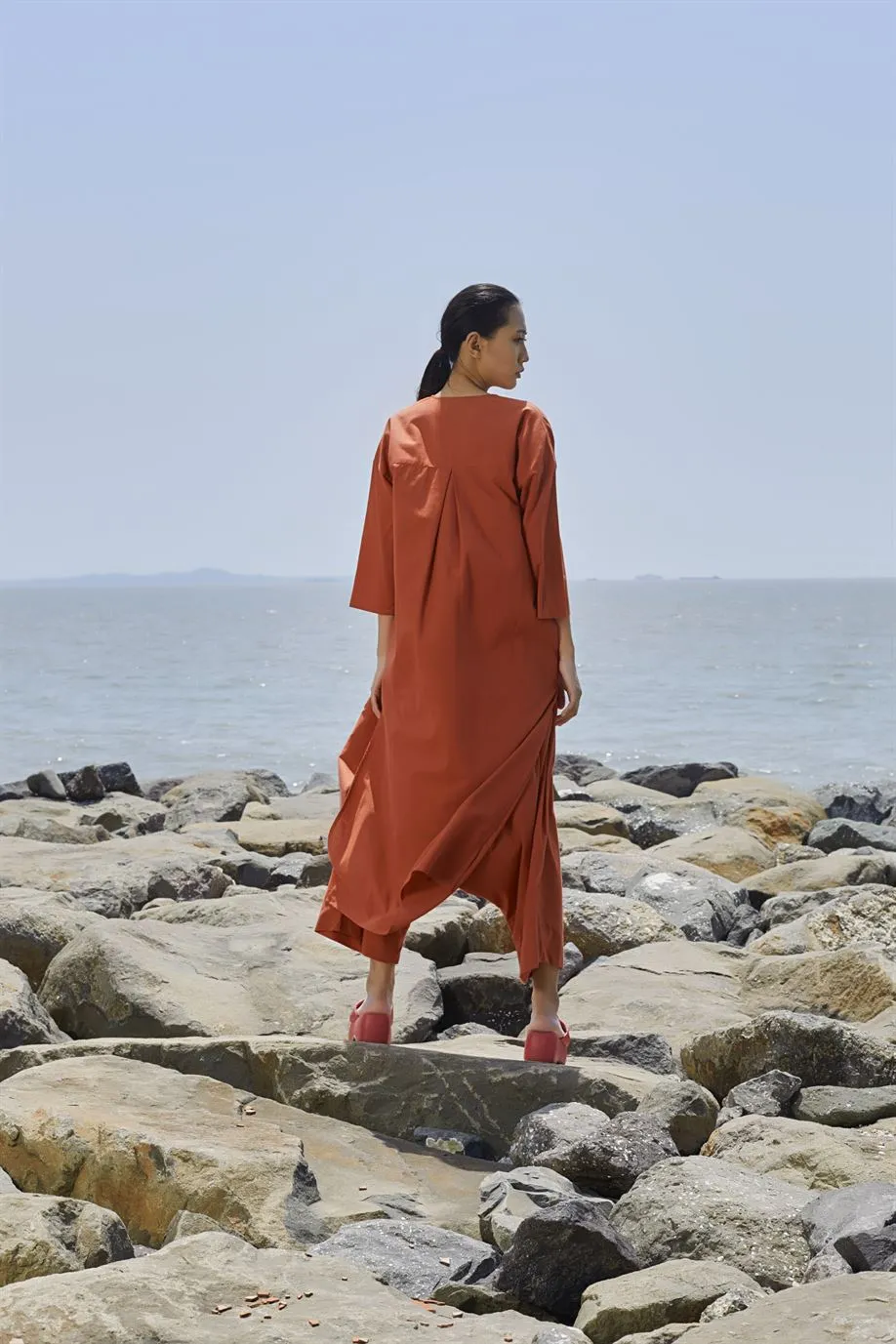 New Season Summer/Fall 24-Pants Low Crotch Cotton Rust-MT LWCRTHPants-NA Slub Rust-Fashion Edit Mati