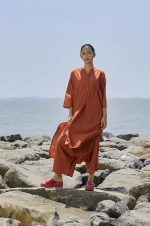 New Season Summer/Fall 24-Pants Low Crotch Cotton Rust-MT LWCRTHPants-NA Slub Rust-Fashion Edit Mati