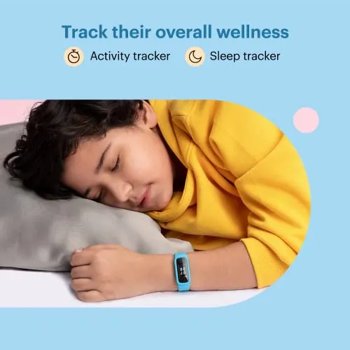 Noise Champ Smart Band for Kids with 7 Alarms (Brush Teeth, Study Time & More), Lightweight, Sleep Tracker, 50  Kids Watch Faces, IP68 Washable (Candy Pink), One Size