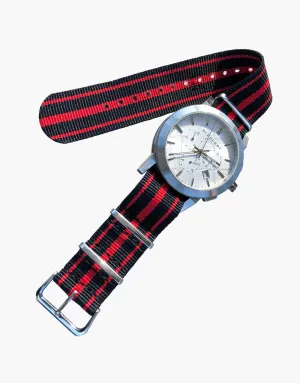 Nylon 3 Stripes NATO Style Watch Bands by LUX