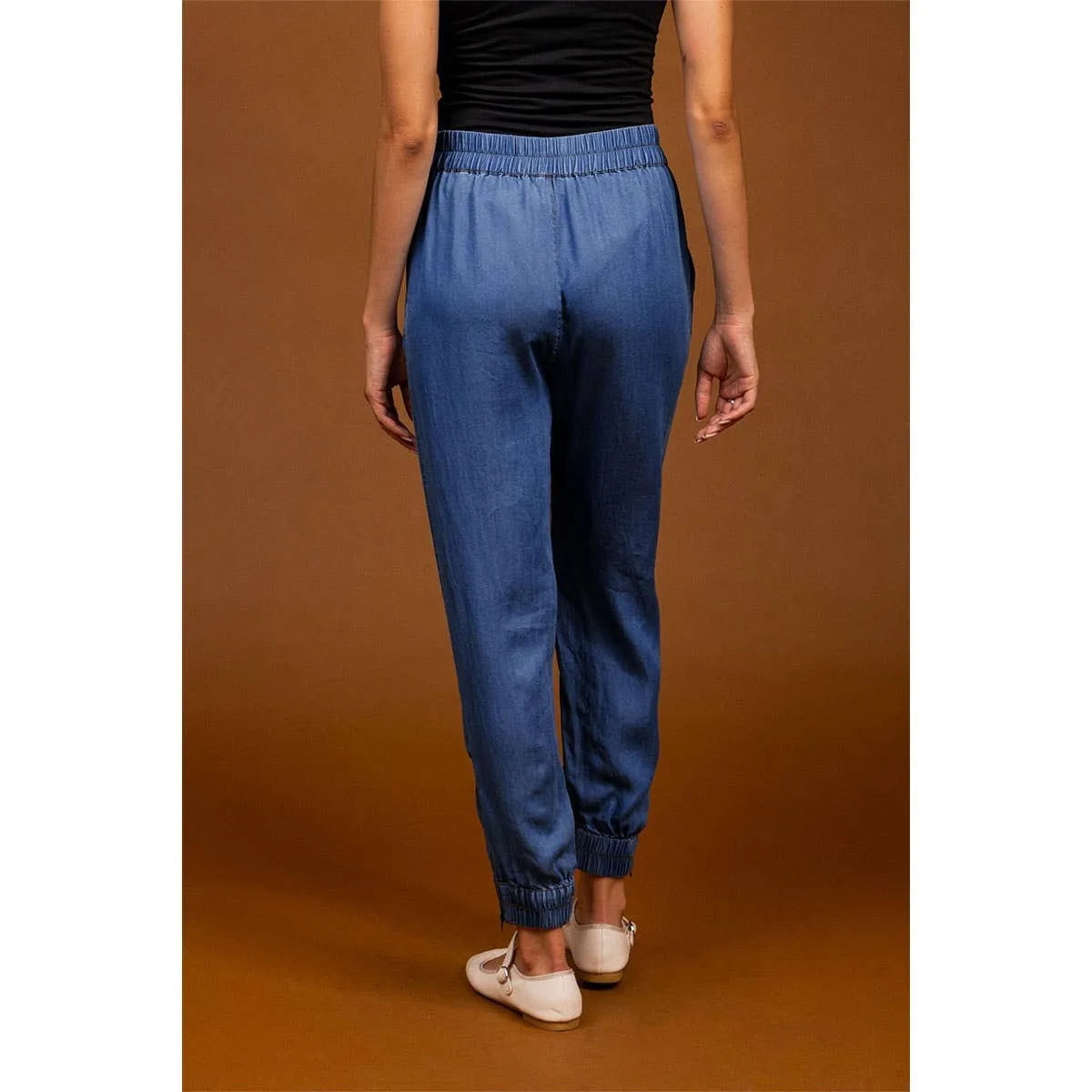 NZ102 - Tencel Zipper Cuff Joggers