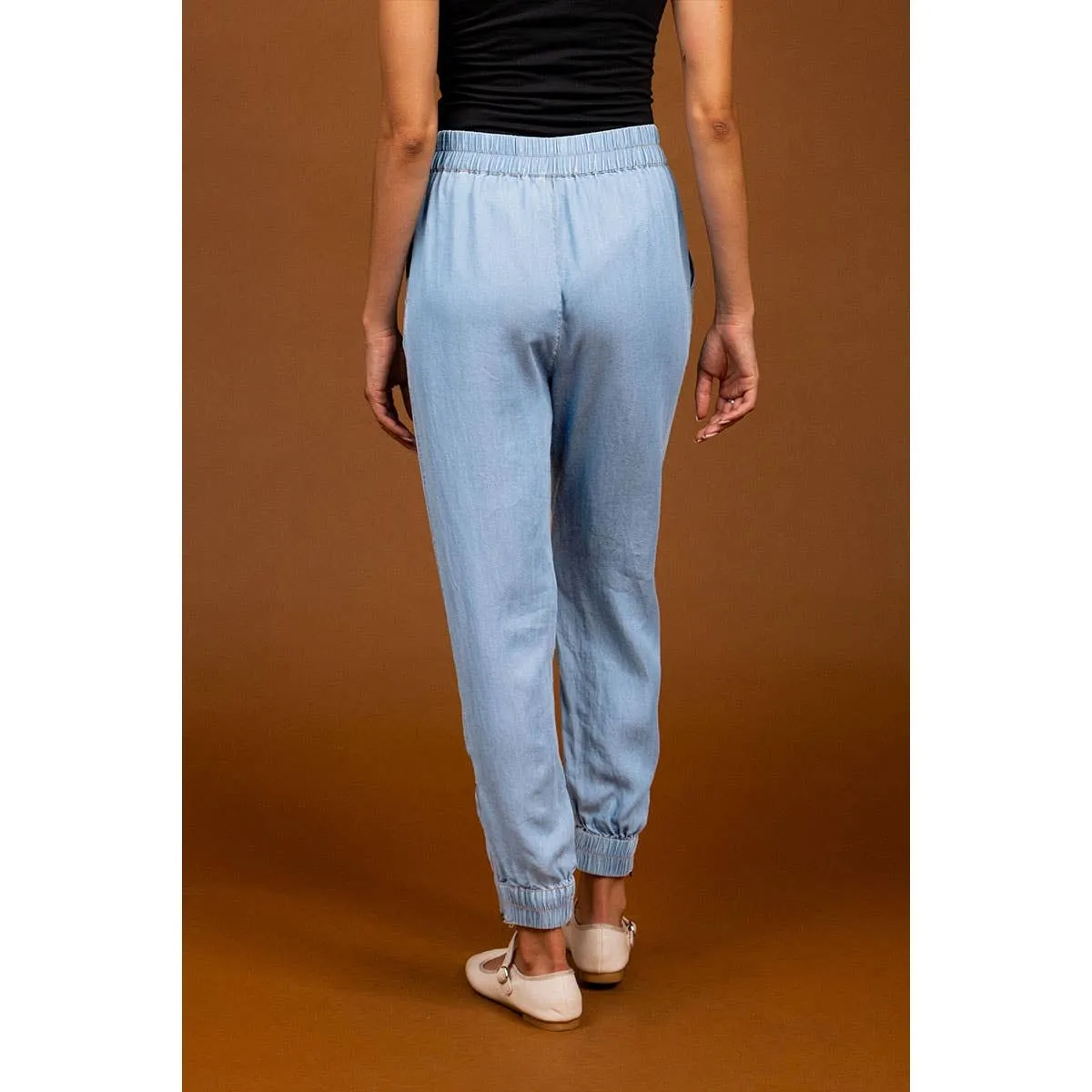 NZ102 - Tencel Zipper Cuff Joggers