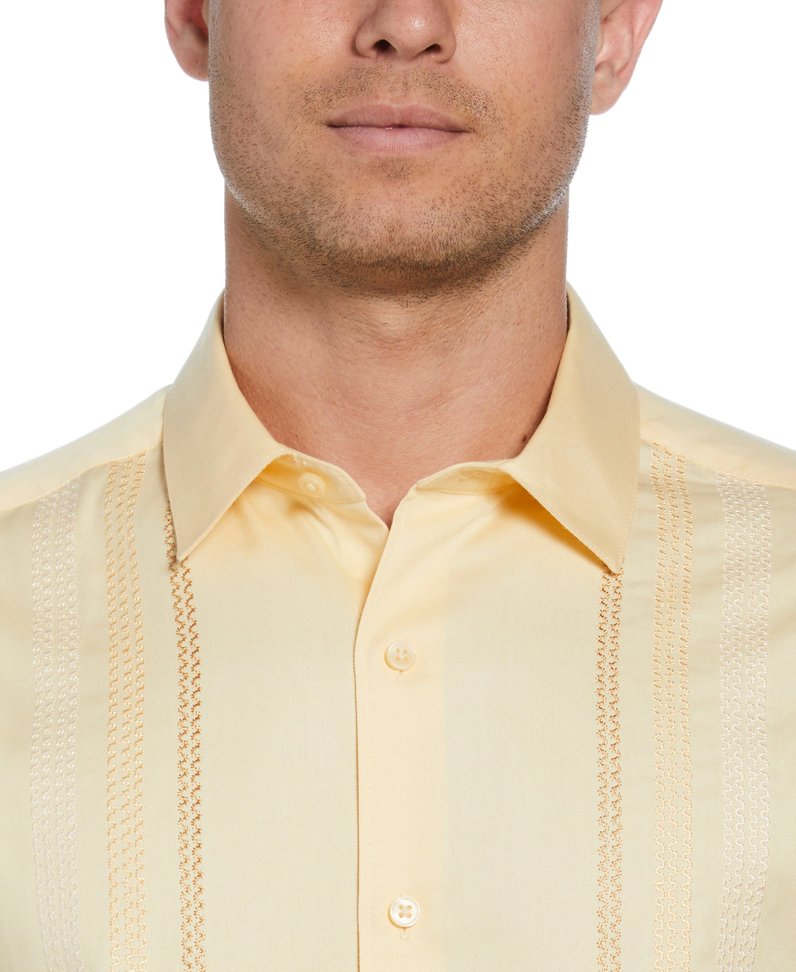 Ombre Embroidery Panel Shirt