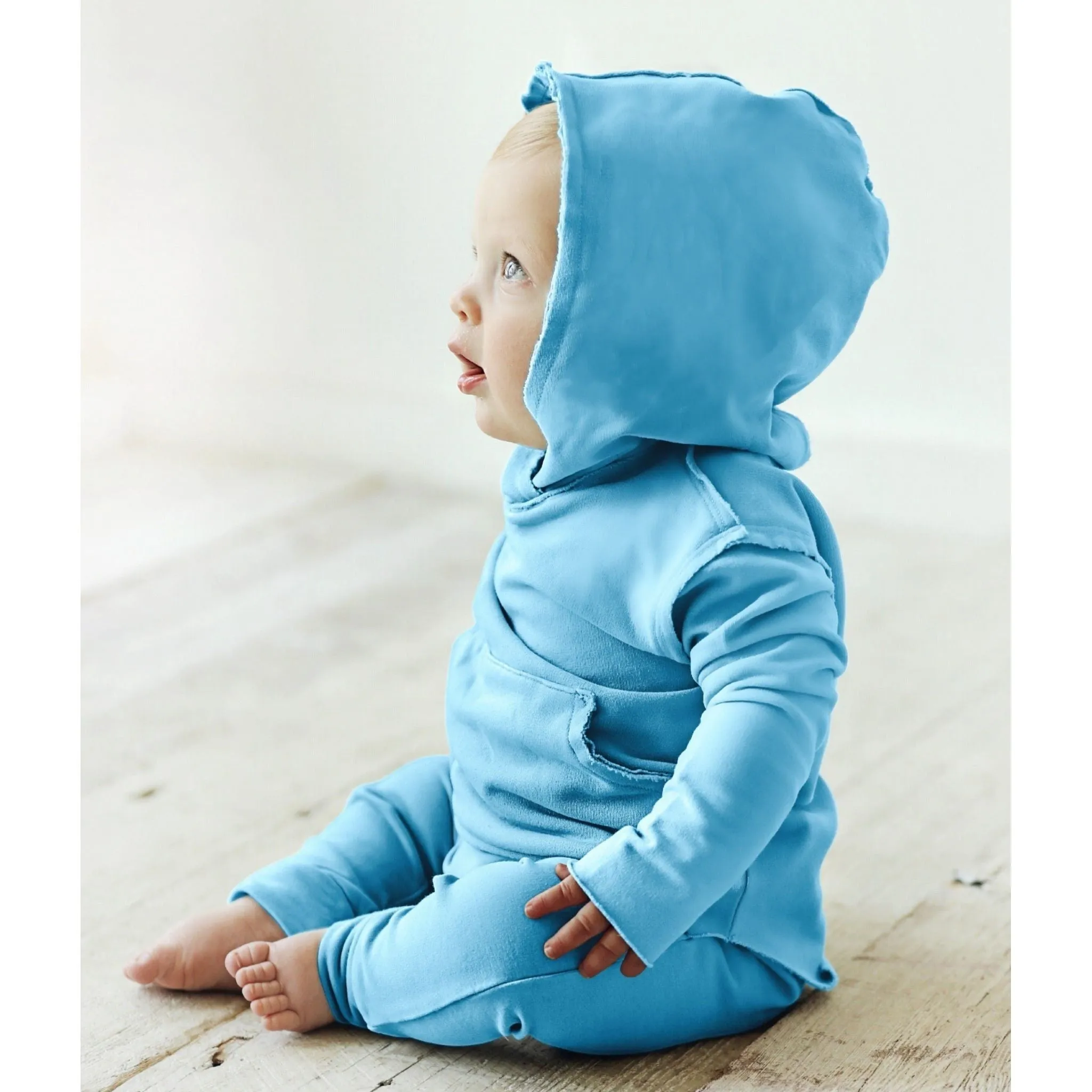 Organic Baby Malibu Pants Aqua