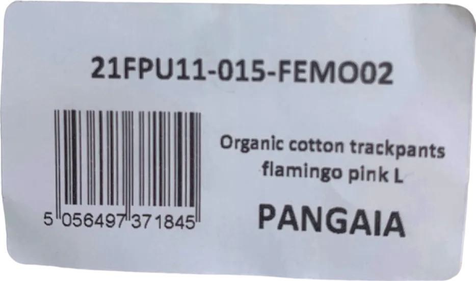 PANGAIA FLAMINGO PINK 365 Signature ORGANIC COTTON Track Pants UK L