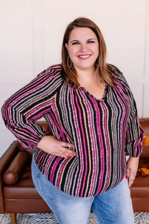 Panic At The Disco Striped Blouse