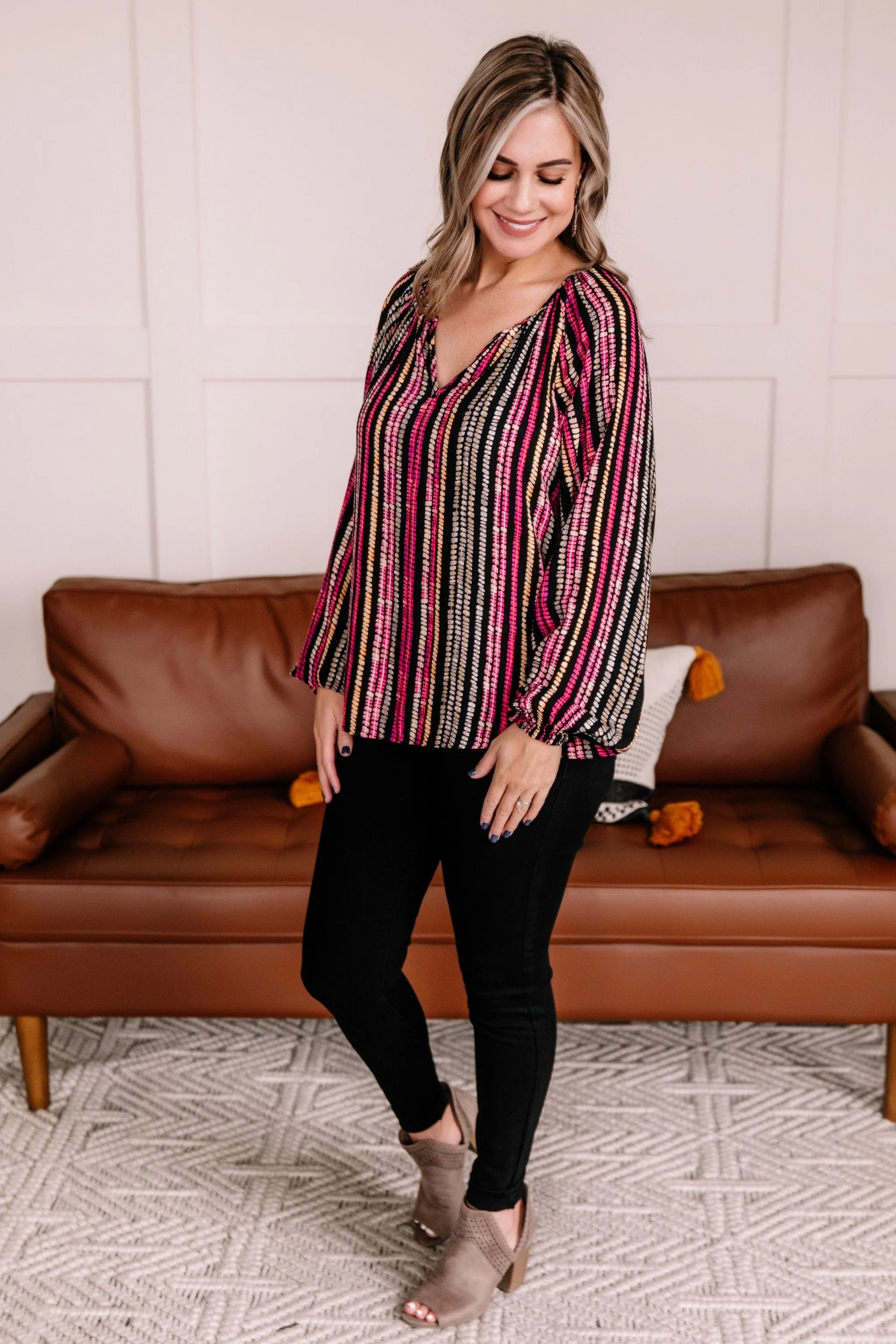 Panic At The Disco Striped Blouse