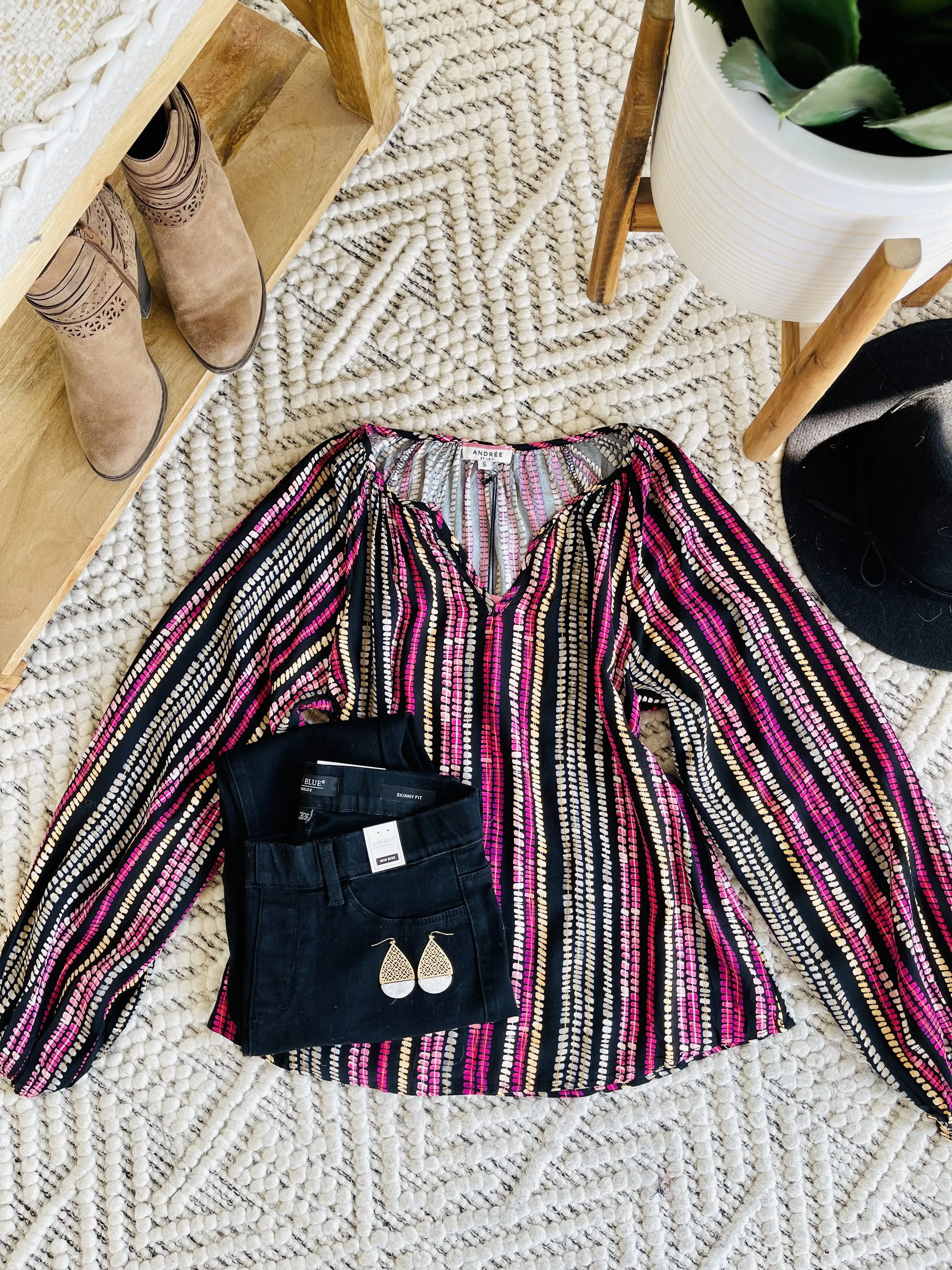 Panic At The Disco Striped Blouse