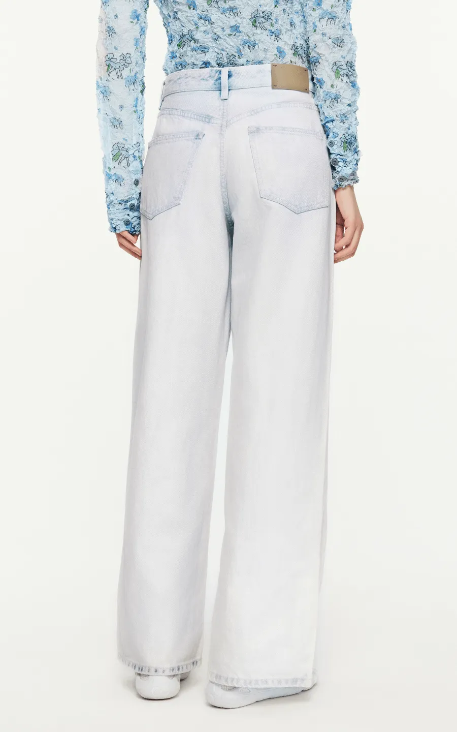 Pants / JNBY Logo-Patch Straight Jeans