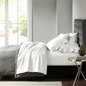 Park Avenue 600 TC Egyptian Cotton Sateen Sheet Set WHITE- DEEP SIZE