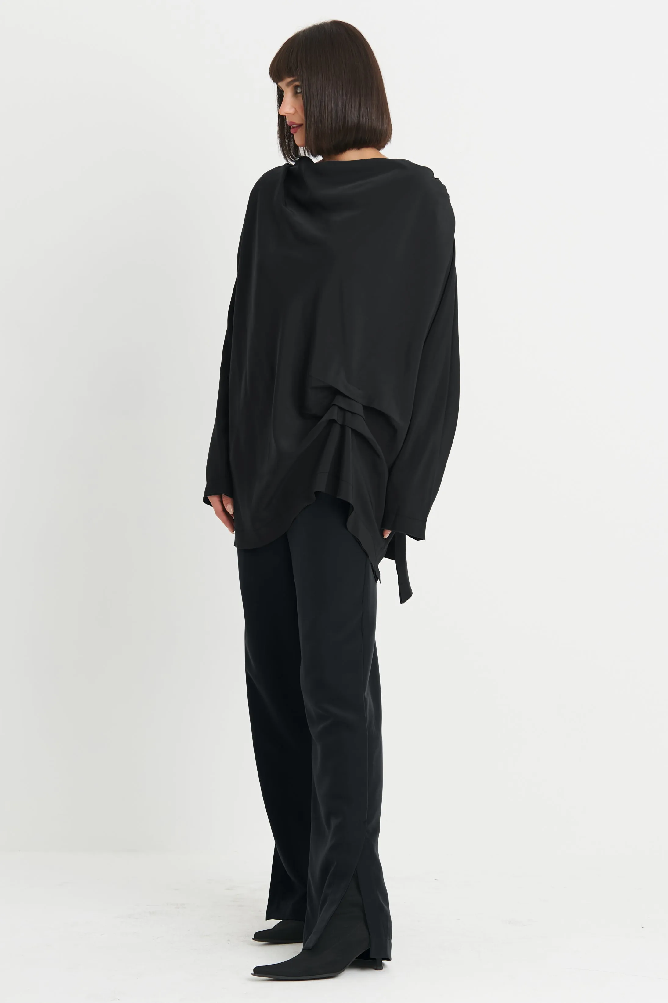 Peachskin Drape Tunic
