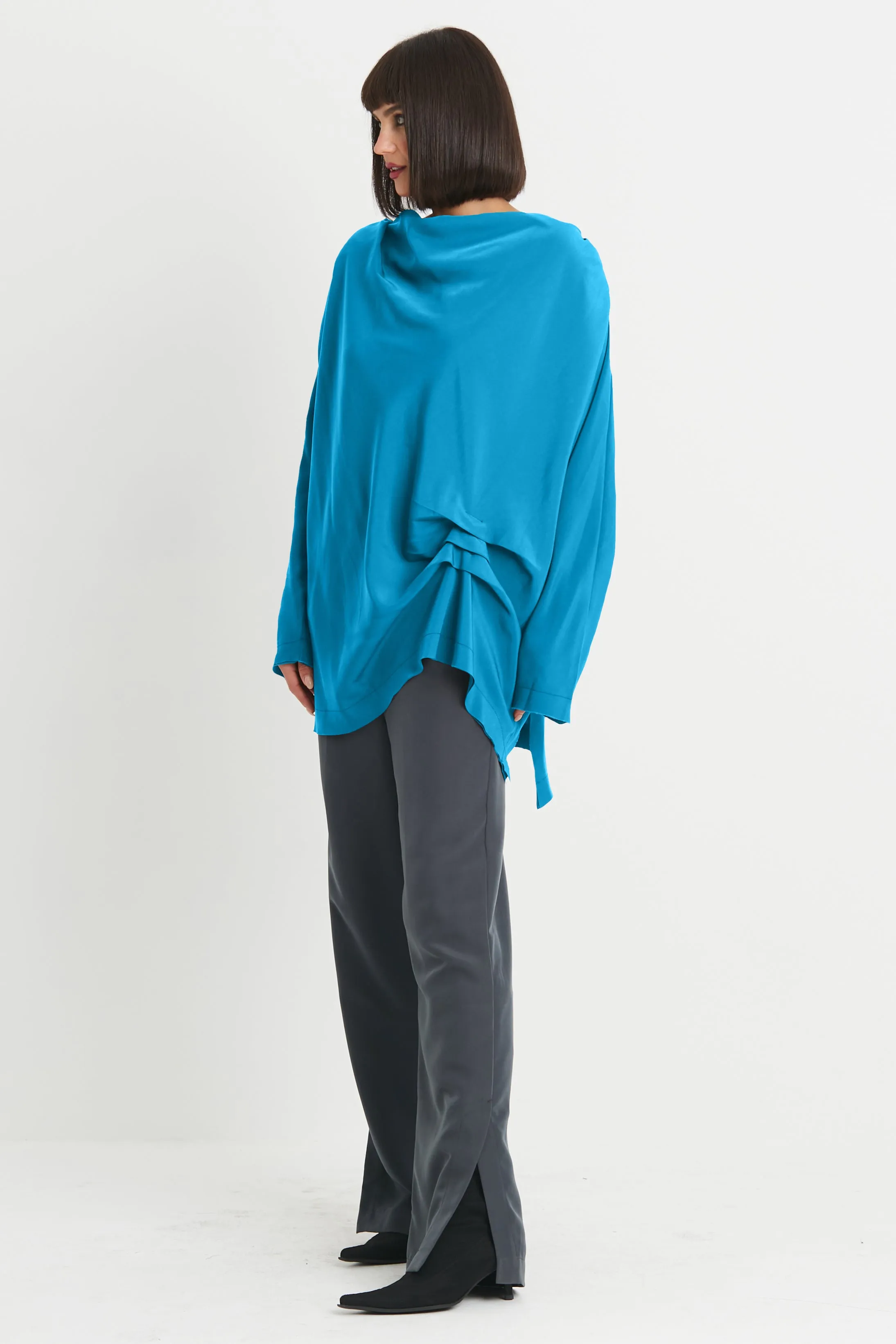 Peachskin Drape Tunic