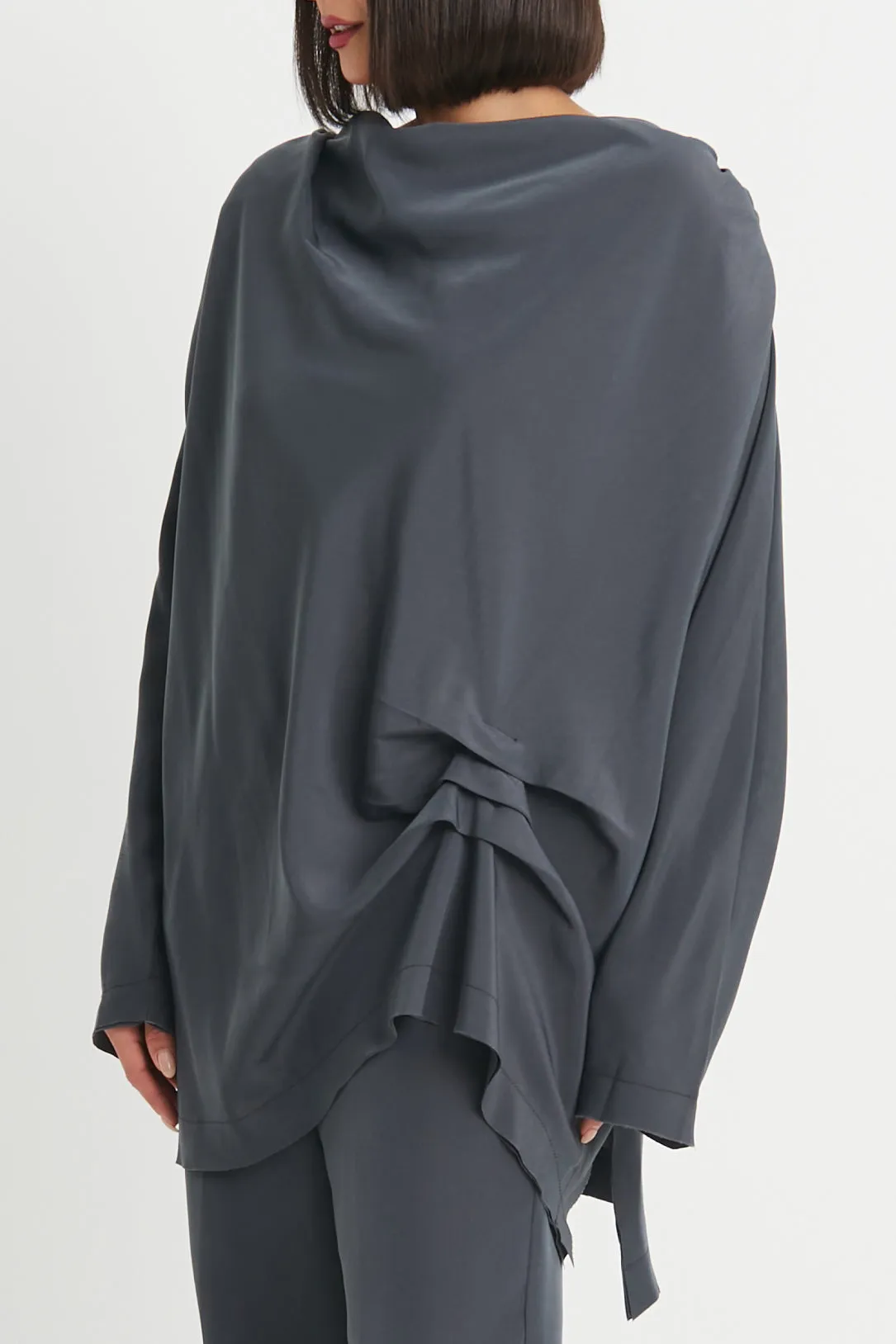 Peachskin Drape Tunic
