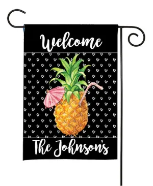 Personalized Garden Flag - Trendy Pineapple