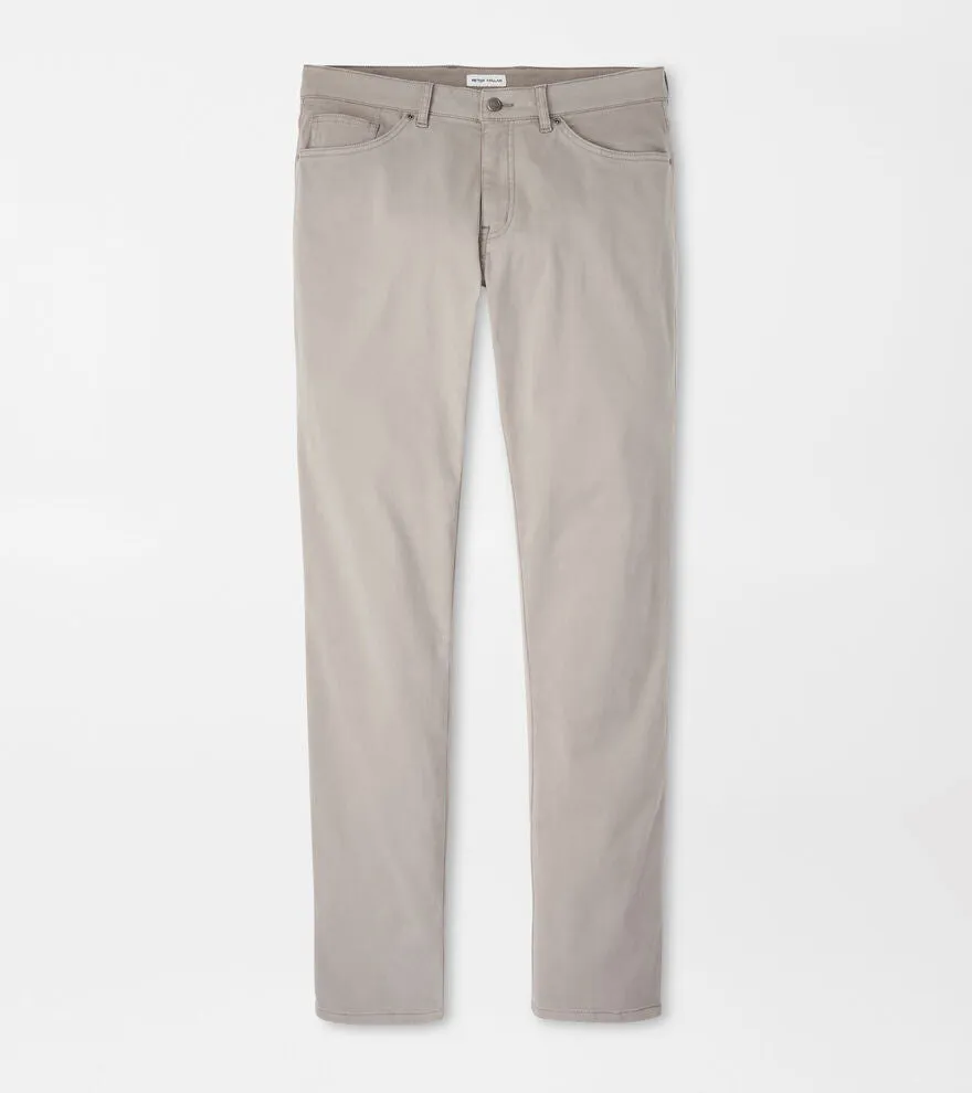 Peter Millar Signature Sateen Five-Pocket Pant - Gale Grey