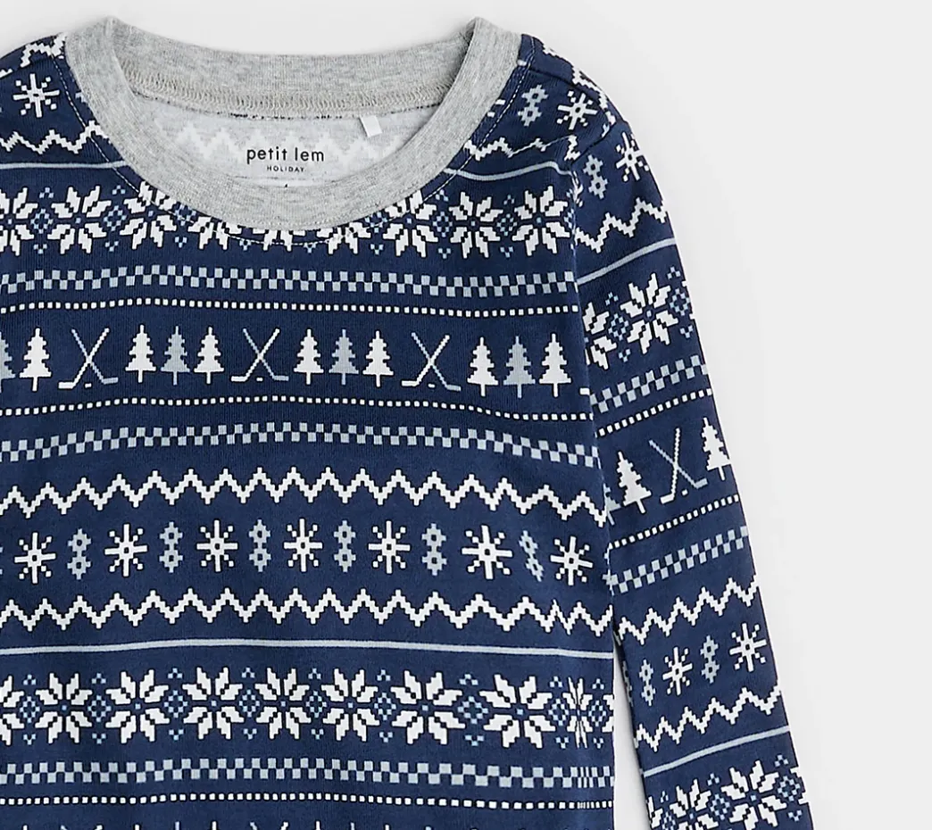 Petit Lem Hockey Fairisle Pyjamas
