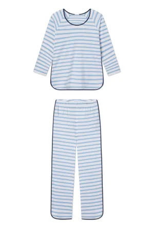 Pima Long-Long Set in Classic Blue