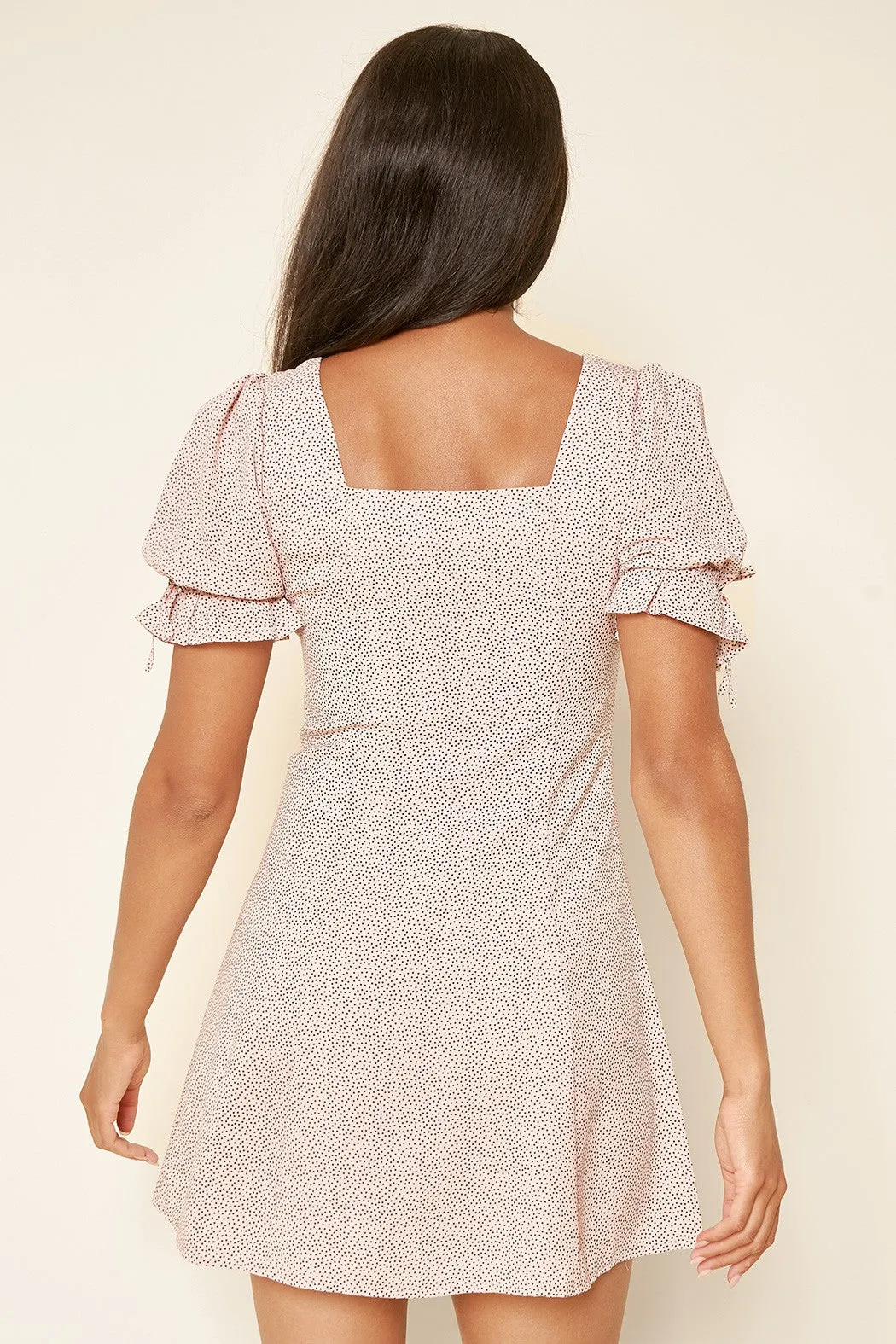 Pretty Polly Polka Dot Button Up Mini Dress
