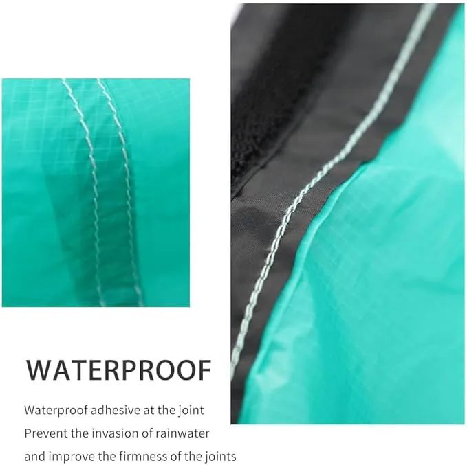 Rain Skirt, Ultra Light Thin Rain Skirt, Waterproof Lightweight Kilt, reathable Windproof Raincoat Rainwear Liner, Packable Windbreak Kilt Skirt for Cycling Riding Camping Hiking