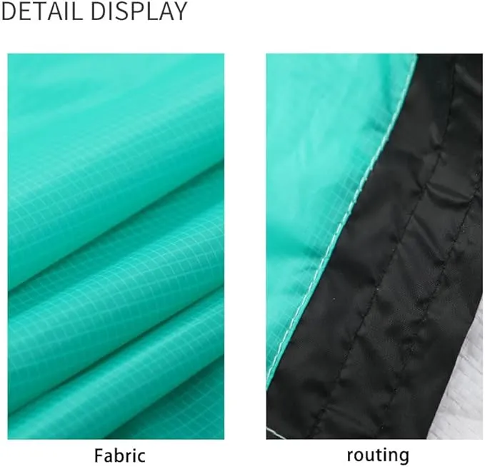 Rain Skirt, Ultra Light Thin Rain Skirt, Waterproof Lightweight Kilt, reathable Windproof Raincoat Rainwear Liner, Packable Windbreak Kilt Skirt for Cycling Riding Camping Hiking