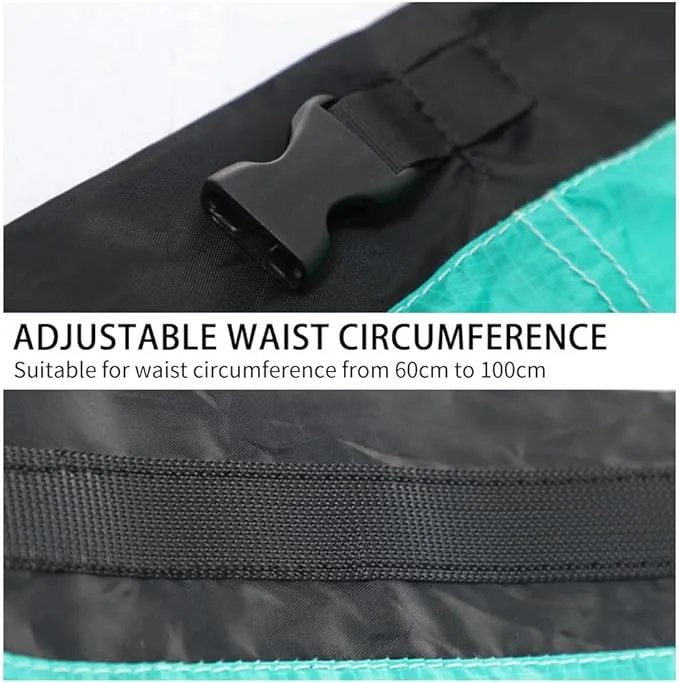 Rain Skirt, Ultra Light Thin Rain Skirt, Waterproof Lightweight Kilt, reathable Windproof Raincoat Rainwear Liner, Packable Windbreak Kilt Skirt for Cycling Riding Camping Hiking