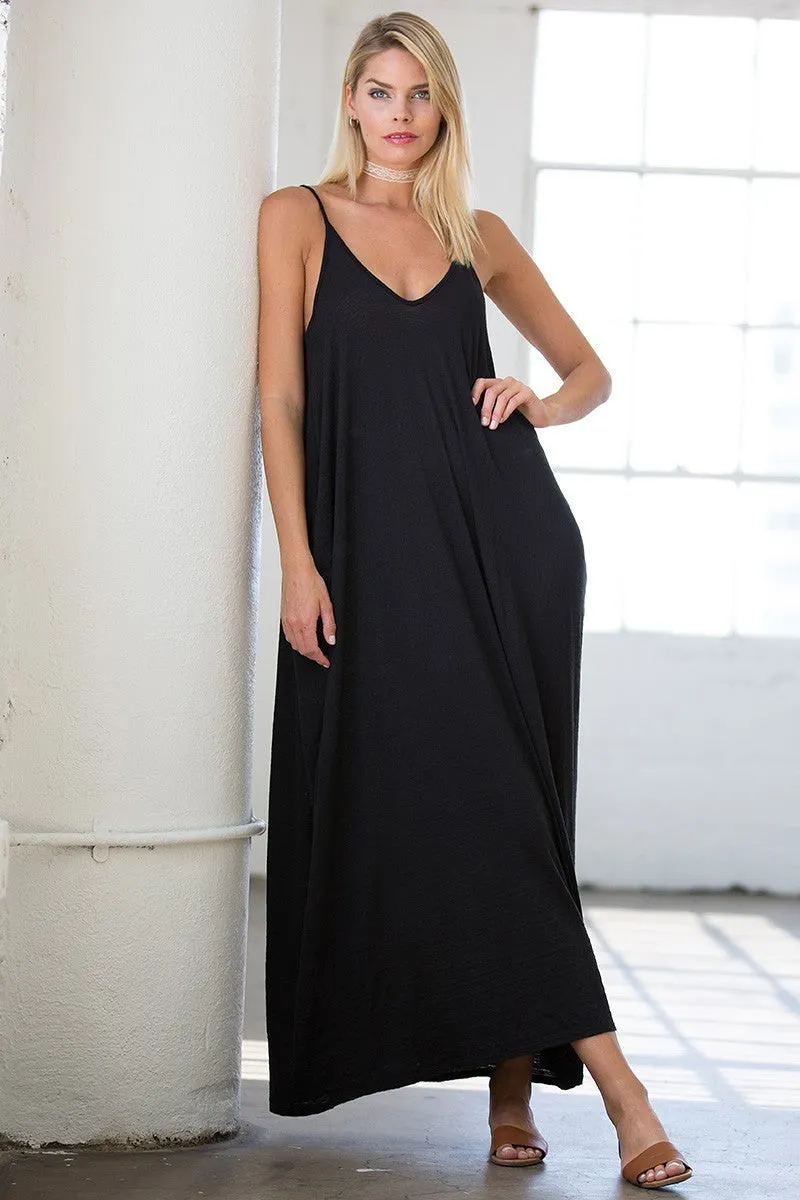 Rayon Knit Full Length Harem Maxi Dress Beach Cover up