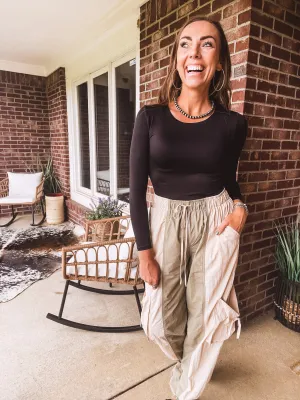 Sage Two Tone Pocket Pant